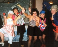 The Old Spice Girls entertain at the annual dinner, 1997
