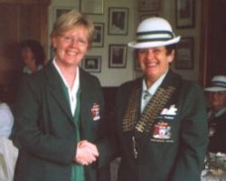 Mrs M Mangnall - received her County Badge 2003