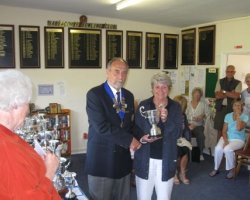 Phyllis Steer Club Champion with Dave Thomas