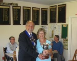 Ladies Handicap winner Anne Castell