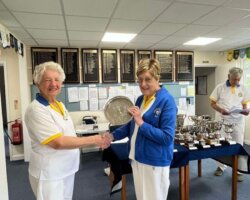 Ladies Pairs Winners - Linda Mitchell and Rachel McLeod (pictured)