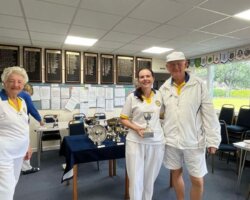 Mixed Pairs Winners - Helen Pallett and Rory Levy